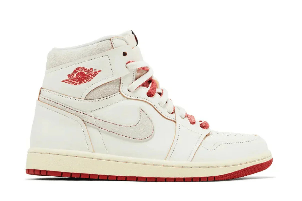 Air Jordan 1 Retro High Rare Air Sail Cinnabar Bege