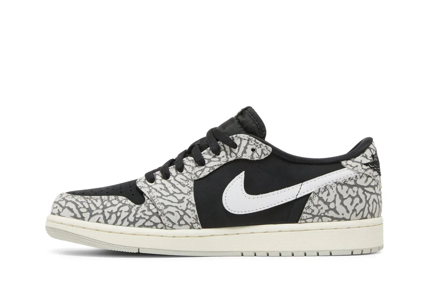 Air Jordan 1 Retro Low OG 'Black Cement' Preto