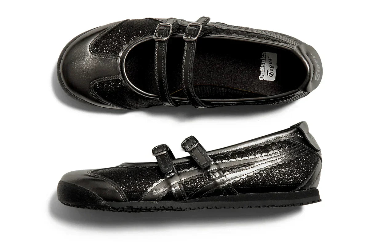 Onitsuka Tiger Mexico 66 TGRS Black/Gunmetal Glitter Pack Preto