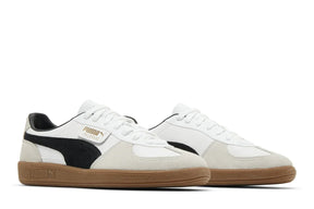Puma Palermo Leather White Vapor Grey Gum Cinza