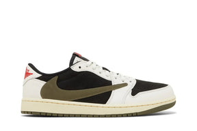 Travis Scott x Nike Air Jordan 1 Retro Low OG SP Olive Branco